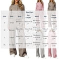thumbnail image 4 of 2 Piece Women Striped Outfit Button Down Long Sleeve Tops & Wide Leg Pants Teen Fall Casual Fashion Lounge Daily Tracksuit Set, 4 of 7