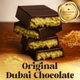 thumbnail image 6 of Ceres Gourmet Dubai Dark Chocolate Kunafa Pistachio Bar 3-Pack | Crispy Knafeh Pistachio Gift Set | 3 x 3.5oz (100g) | Perfectly Portioned | Shipped with Ice Packs, 6 of 8