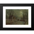 thumbnail image 2 of John Atkinson Grimshaw 18x13 Black Modern Framed Museum Art Print Titled - The Turn of the Road (1883), 2 of 5
