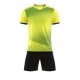 thumbnail image 4 of LWNYDPLSD Soccer Jerseys Set for Boys 2 Piece Summer Team Suit Kids School Uniforms Personalized Shirts Gym Training Mesh Shorts Running Sports Outfits for Basketball Running Toddler Clothes, 4 of 5