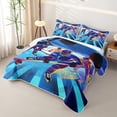 thumbnail image 3 of Erosebridal Ice Hockey Gamer Twin Quilt Set,Ball Sport Lovers Twin Coverlet Set For Boys,2-Piece, 3 of 7