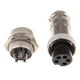 thumbnail image 4 of Par GX16 5 Pines Impermeable Macho Hembra Panel Metal Aviación Cable Conector 3 piezas, 4 of 7