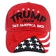 thumbnail image 3 of Trump 2024 Béisbol Bordado EE. UU. Sombrero Deportivo para Al Aire Libre () Rojo, 3 of 6