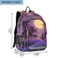 thumbnail image 2 of FORMRS Unisex School Backpack 17" Student Travel Bag with Laptop Compartment, Night Purple Road, 2 of 7