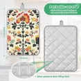 thumbnail image 6 of Yayeee Pot Holders Kitchen Heat Resistant with Pocket 7"x9.8" Cotton Oven Cooking Hot Pads, Beige Floral, 6 of 7