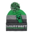 thumbnail image 2 of Minecraft Creeper Kids Pom Beanie & Gloves Set, 2 of 6