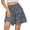 Blue, variant on Women's Skirts Cute High Waist Ruffle Skirt Print Swing Beach Mini Skirt Womens Summer Clothes Black L
