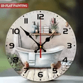 thumbnail image 5 of VOCOO 10" Novelty Bathtub-Themed Wall Clock, Silent Non-Ticking Battery Operated Clock, Decor for Bathroom, Bedroom, Kitchen, Office and School, 5 of 11