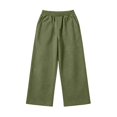thumbnail image 5 of Wide Leg Sweatpants Women Baggy Straight Leg Joggers with Pockets Soft Fleece Sweat Pants Army Green XL, 5 of 5