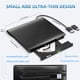 thumbnail image 5 of Unidad de DVD externa USB 3.0 Tipo-C Grabadora de CD Unidad de CD +/-RW portátil Reproductor de DVD para grabadora de regrabación ROM Compatible con computadora portátil PC de escritorio Windows MacBo, 5 of 5