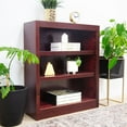 thumbnail image 4 of Concepts in Wood 3 Shelf Wood Bookcase, 36 inch Tall - Cherry Finish, 4 of 7