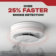 Kidde 10-Year Sealed Lithium Battery-Operated Photoelectric Smoke Detector Alarm, 5-inch