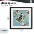thumbnail image 4 of Stupell Industries French Country Pastel Songbird Among Blossoms Black Framed Print Under Glass, 13 x 13, by Sally Swatland, 4 of 8