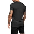 thumbnail image 4 of Zimjoy Men's 2 Pieces Athletic Set Breathable Mesh Short Sleeve T-Shirt & Shorts Lightweight Workout Gym Clothes for Running Black L, 4 of 7