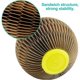 thumbnail image 4 of Brillar Juguete para gatos Bolas interactivas para gatos con hierba gatera Juguetes con hierba gatera Bolas rascadoras para gatos de interior Bolas para gatos en papel corrugado Bola cazador, 4 of 5