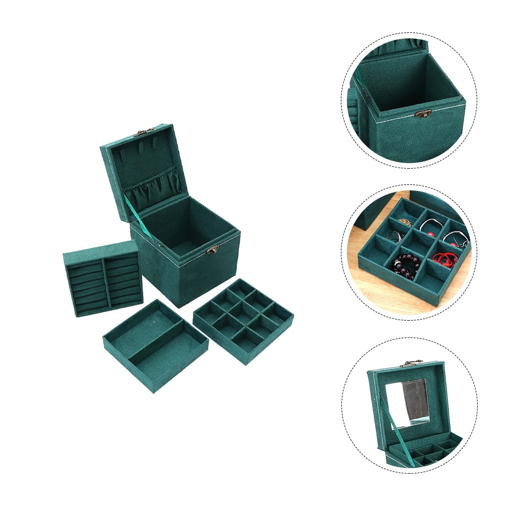 1pc PS Jewelry Storage Box, Modern Multi-layer Jewelry Box For Home