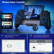 Switch Controller for Switch/Switch OLED, QQV One-Piece Joypad Controller Replacement for Switch Pro Controller, Switch Controllers Remote with Adjustable TURBO