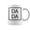 Black, variant on Dada Fathers Day For New Dad Him Papa Grandpa Coffee Mugs