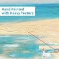 thumbnail image 2 of HFDF Abstract Beach Picture Wall Art: Girl & Ocean Artwork Seascape Painting on Canvas for Bathroom 24x16inch Framed, 2 of 6