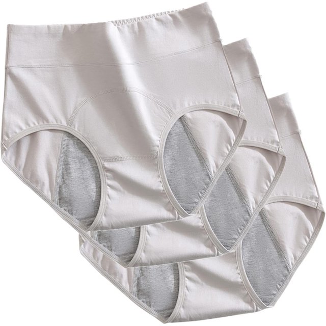 XINQIHANG 3 Pcs Culottes Anti-Fuites pour Femmes, Culottes Anti-Fuites pour Incontinence pour Femmes Lavables