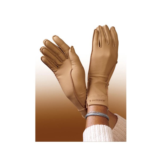 Women's Isotoner Nude Full Finger Compression Gloves