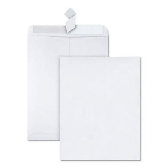Quality Park 44782 Redi Strip Catalog Envelope, 10 x 13, White, 100/Box