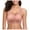 Pink, variant on GEWSEY Scalloped Lift Bras for Women No Underwire Buttery Soft Push Up Wireless Bras V Neck Seamless Bralettes (Pink, 34A-34C)