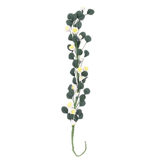 Decoración de jardín de casa de muecas, enredaderas de flores de casa de muecas delicadas y hermosas para caballete para columpioToys Fyydes Descripción de la referencia