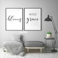 thumbnail image 2 of Bloom with Grace Set of 2 Posters 18 x 24 Inches Minimalist Art Typography Art Bedroom Wall Art Romantic Gift Home Wall Art Poster, 2 of 5