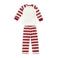 thumbnail image 3 of Faithtur Vêtements de Nuit Parent-Enfant de Noël Col Rond Imprimé Élan Hauts Pantalons, 3 of 7