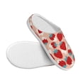 thumbnail image 3 of Balery Red Strawberry Pattern Women's Fuzzy Memory Foam Slippers Fluffy Winter House Shoes Indoor and Outdoor-40/41, 3 of 7