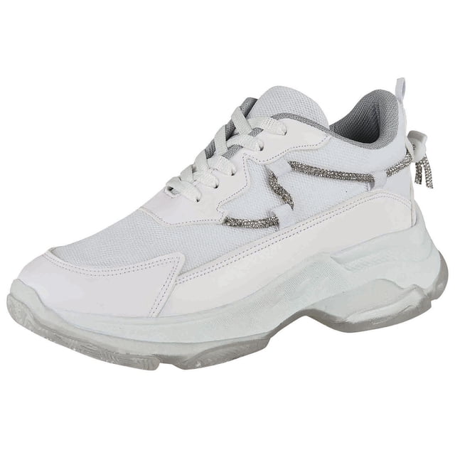 Tenis Urbano Para Mujer CASTALIA Blanco Suela Gruesa 748-58 CASTALIA 748-58