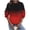 Red Sweatshirt, variant on VEKDONE Sweatshirt for Women Fashion Gradient Long Sleeve Pullover Top Casual Loose Fit Crewneck Pullover Sweatshirts Fall Winter Thin Fleece Going Out Tops Hot Pink M