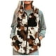 thumbnail image 4 of Chaqueta gruesa de felpa con botones cruzados y manga larga a la moda para mujer, abrigo cálido de invierno con estampado de leopardo Pompotops  qwe16788, 4 of 9