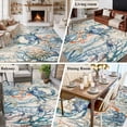 thumbnail image 6 of Coastal Crab Large Area Rugs for Bedroom Living Room, Soft Non Slip Carpet Bedside Rug, Vintage Summer Beach Coral Ocean Rectangular Floor Cover Kitchen Accent Rug 5'x7' for Dining Room/Office, 6 of 9