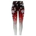 thumbnail image 2 of LEEy-world Leggings for Women Christmas Women Custom Christmas Printed Pants Custom Leggings for Leggings Running Christmas Santa Pants Women Red,S, 2 of 4