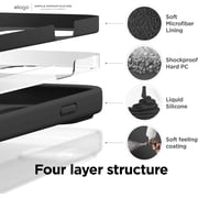 iPhone 14 Plus Case, Liquid Silicone Case, Full Body Protective Cover, Shockproof, Slim Phone Case, Anti-Scratch, 6.7 inch (Black)