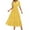 Yellow, variant on RYRJJ Women's Summer Boho Maxi Dresses Casual V Neck Short Sleeve A-line Empire Waist Long Flowy Beach Dress(Pink,S)