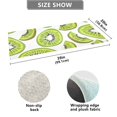 thumbnail image 3 of Bath Mat Soft Plush Non-Slip Absorbent Bathroom Rugs 39"x20" Kiwi Fruit Slice, 3 of 8