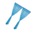 thumbnail image 1 of 2 Panel Kitchen Curtain Sheer Office Solid Color Door Window Voile Drape Sky Blue - 200x270cm, 1 of 9