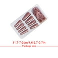 thumbnail image 1 of 1 Ensemble Ongles Pressés French Tip Style Ballerine, Faux Ongles de Rue, Lime-Orteils Pailletés, Bâtonnet Complet, Outil de Beauté Style Ballet, Décorations DIY Type 16, 1 of 6