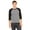 DEEP HEATHR/ BLK, variant on Bella + Canvas Unisex 3/4-Sleeve Baseball T-Shirt