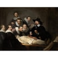 thumbnail image 2 of Rembrandt van Rijn 18x15 Black Ornate Wood Framed Double Matted Museum Art Print Titled - The Anatomy Lesson of Dr Nicolaes Tulp (1632), 2 of 5