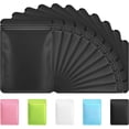 thumbnail image 1 of 100 Pack Black Mylar Packaging Bags Resealable Bags Double Sided Color Odor Proof Pouch Baggies Smell Proof Foil Bag for Food Storage,Small Business(Black,3x4.7inch), 1 of 7