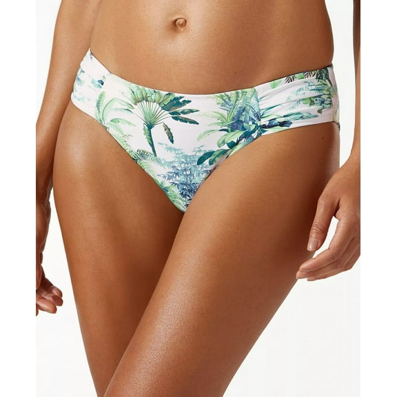 Tommy Bahama Womens Palm Modern Hipster Bikini Bottom White Multi Size S NWT