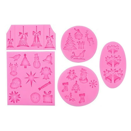 

5*Cake Mold Big Sale! Kitchen Essentials Eguiwyn 5Pc Washable Silicone Cake Cake Candy Chocolate Decorating Tray Diy Craft Project 5-Piece Mold Set 01 03 04 05 06 Discount!