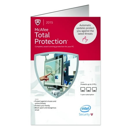 UPC 731944673592 product image for Mcafee MTP15EAM3AA Total Protection 2015, 1 User Per 3 PC | upcitemdb.com