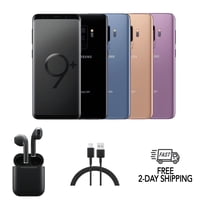 Pre-Owned Samsung Galaxy S9 G965U (Fully Unlocked) 64GB Midnight Black w/ Wireless Earbuds