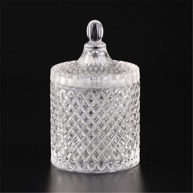 Diamond Star 68184 6.5 x 4 in. Glass Jar with Lid, Clear