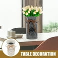 thumbnail image 4 of Yongwei Vintage Galvanized Milk Can Vase with Handle Rope - Rustic Farmhouse Decor, 4 of 10